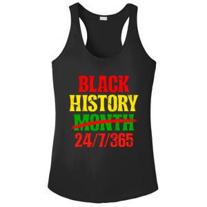 Black History 24/7/365 Juneteenth Proud African Freedom Day Gift Ladies PosiCharge Competitor Racerback Tank