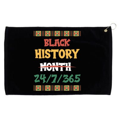 Black History 365 Days Great Gift Grommeted Golf Towel