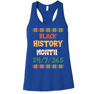 Black History 365 Days Great Gift Women's Racerback Tank