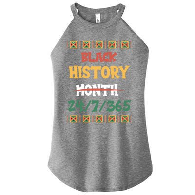 Black History 365 Days Great Gift Women’s Perfect Tri Rocker Tank