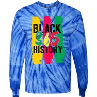 Black History 365 Gift Tie-Dye Long Sleeve Shirt