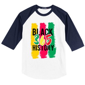 Black History 365 Gift Baseball Sleeve Shirt