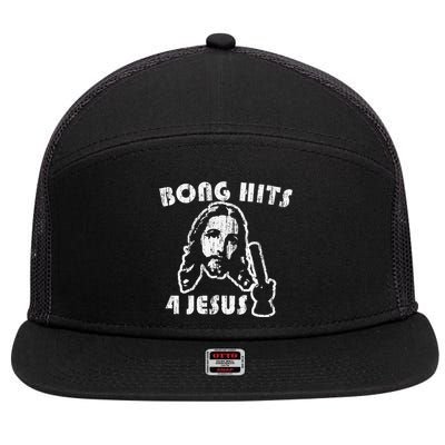 Bong Hits 4 Jesus 7 Panel Mesh Trucker Snapback Hat