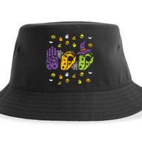 Boo Hands American Sign Language Pride Asl Halloween Sustainable Bucket Hat