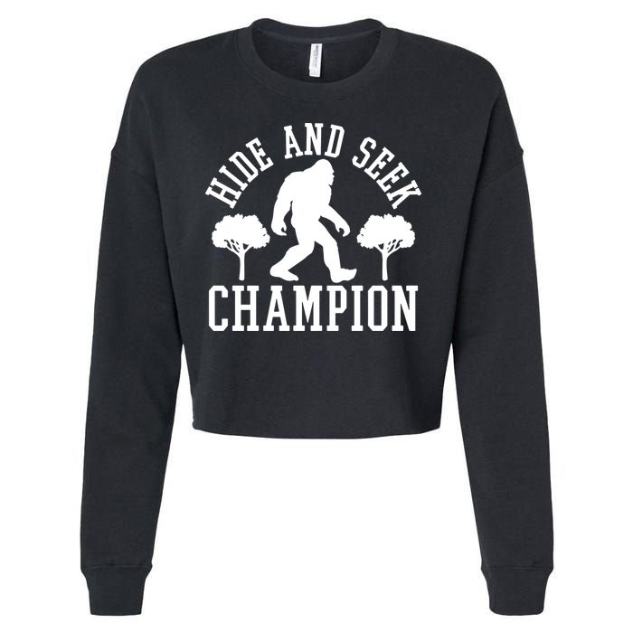 Bigfoot Hide And Seek Champion Cropped Pullover Crew