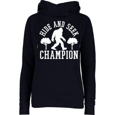 Bigfoot Hide And Seek Champion Womens Funnel Neck Pullover Hood