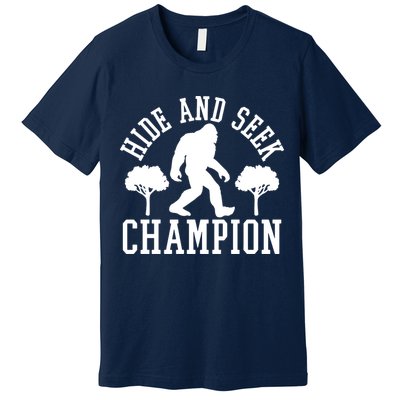 Bigfoot Hide And Seek Champion Premium T-Shirt