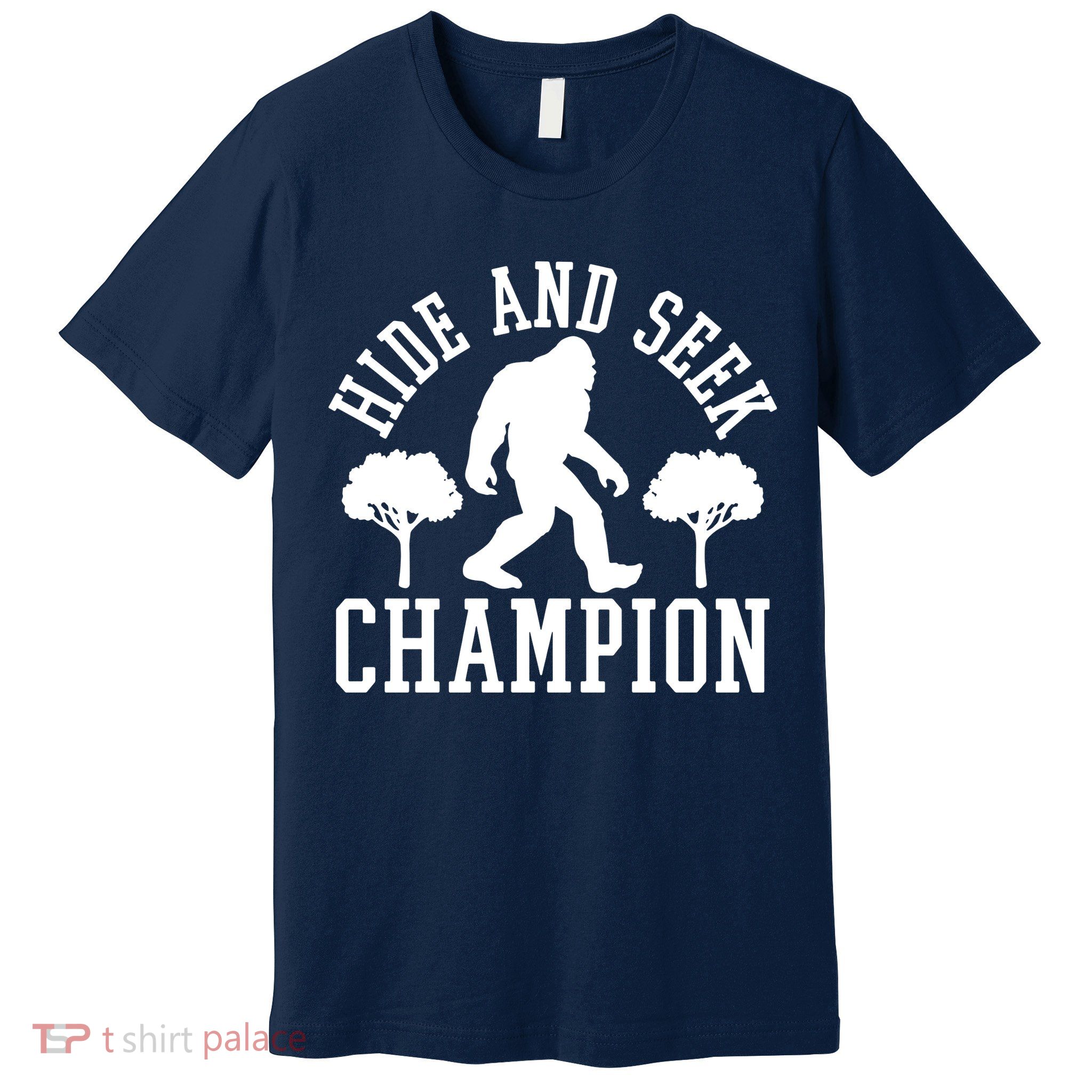 Bigfoot Hide And Seek Champion Premium T-Shirt