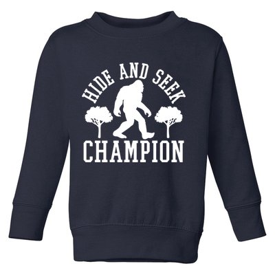 Bigfoot Hide And Seek Champion Toddler Sweatshirt