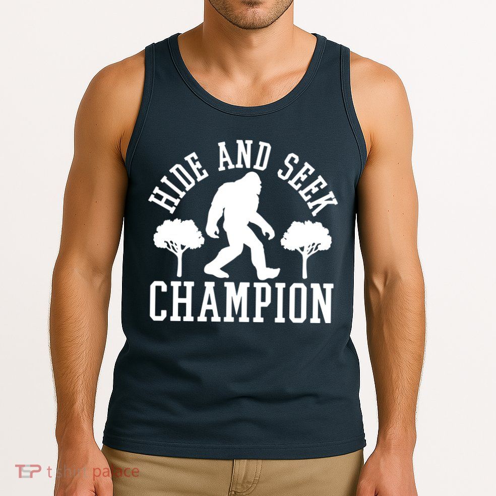 Bigfoot Hide And Seek Champion Tank Top