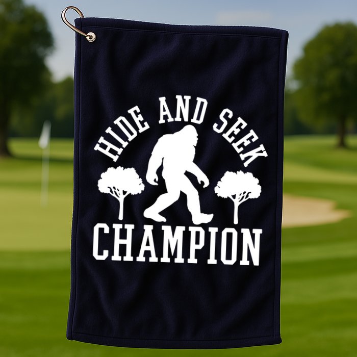 Bigfoot Hide And Seek Champion Golf Towel