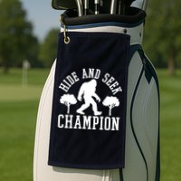 Bigfoot Hide And Seek Champion Golf Towel