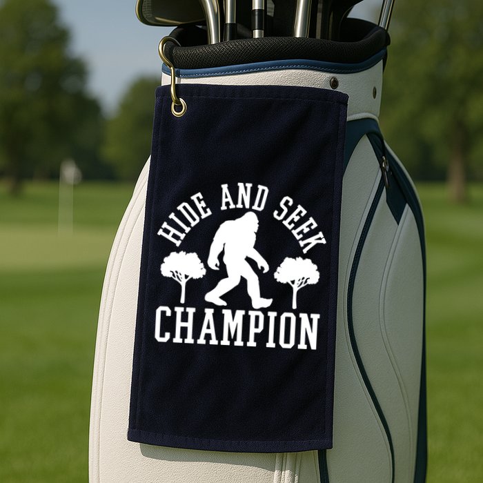 Bigfoot Hide And Seek Champion Golf Towel