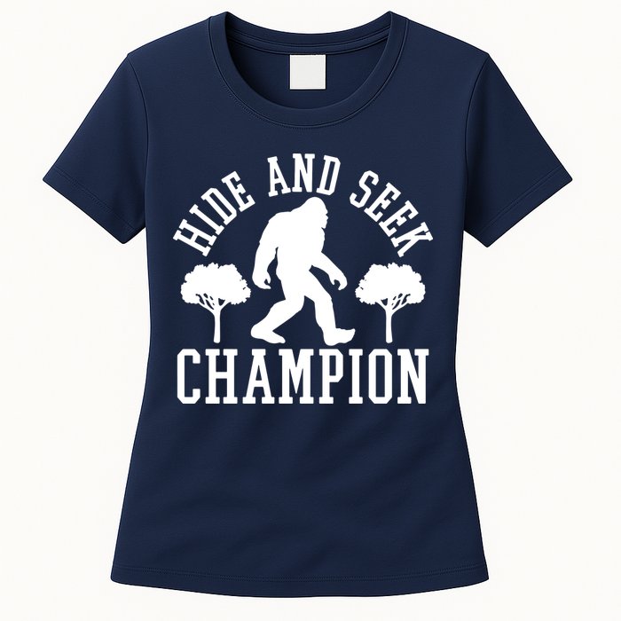 Bigfoot Hide And Seek Champion Womens T-Shirt
