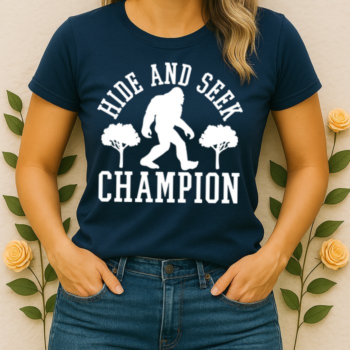 Bigfoot Hide And Seek Champion Womens T-Shirt