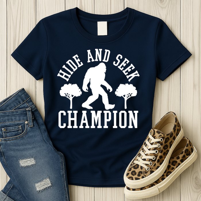 Bigfoot Hide And Seek Champion Womens T-Shirt