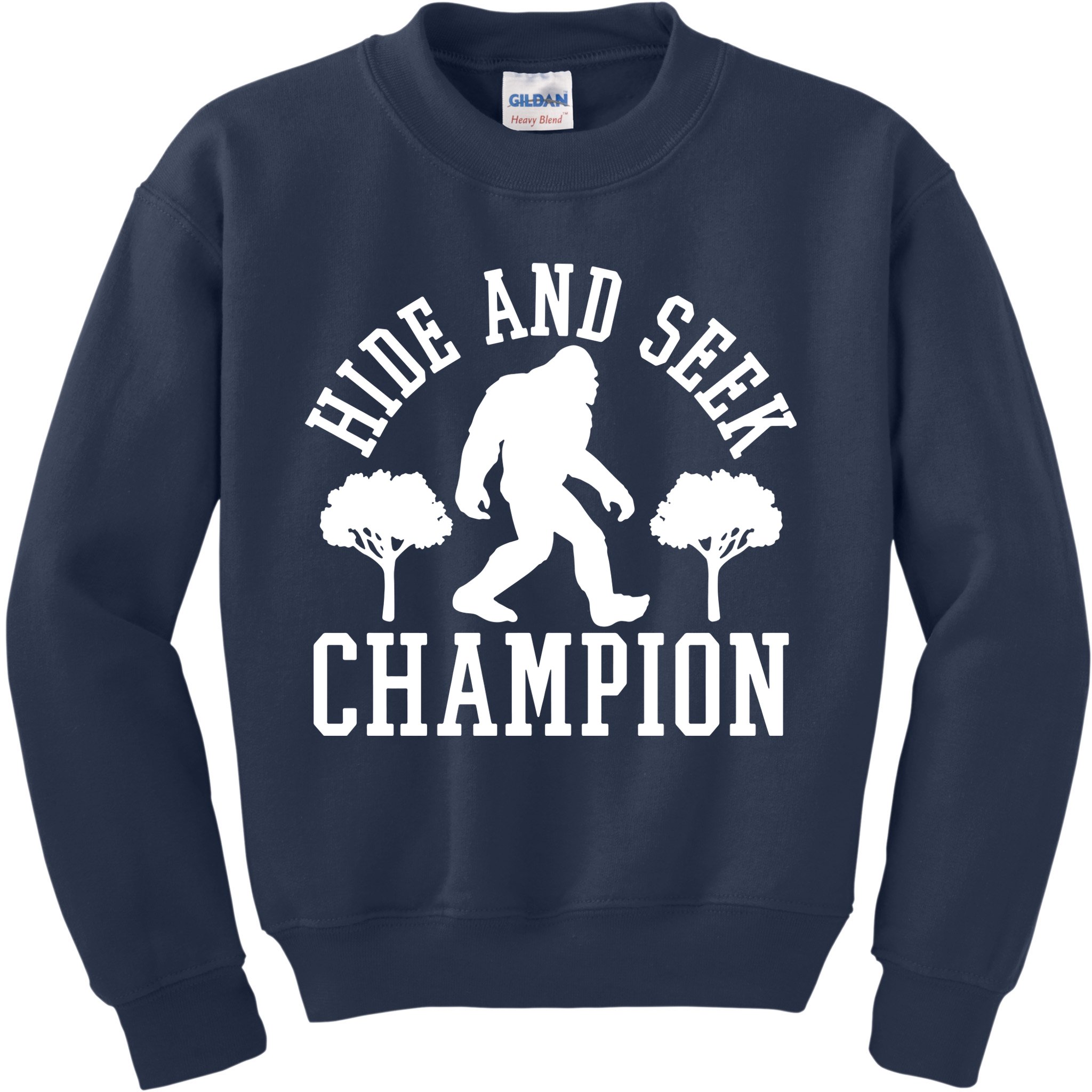 Bigfoot Hide And Seek Champion Kids Sweatshirt