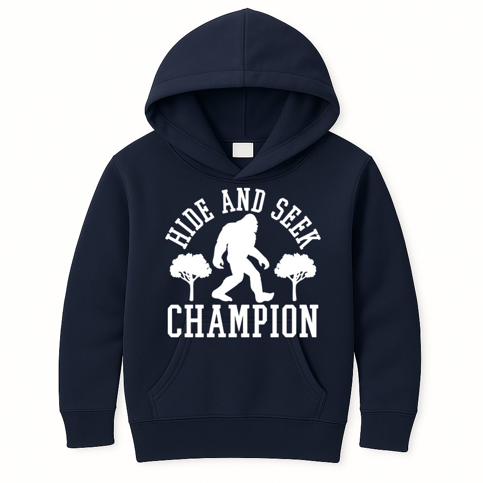 Bigfoot Hide And Seek Champion Kids Hoodie