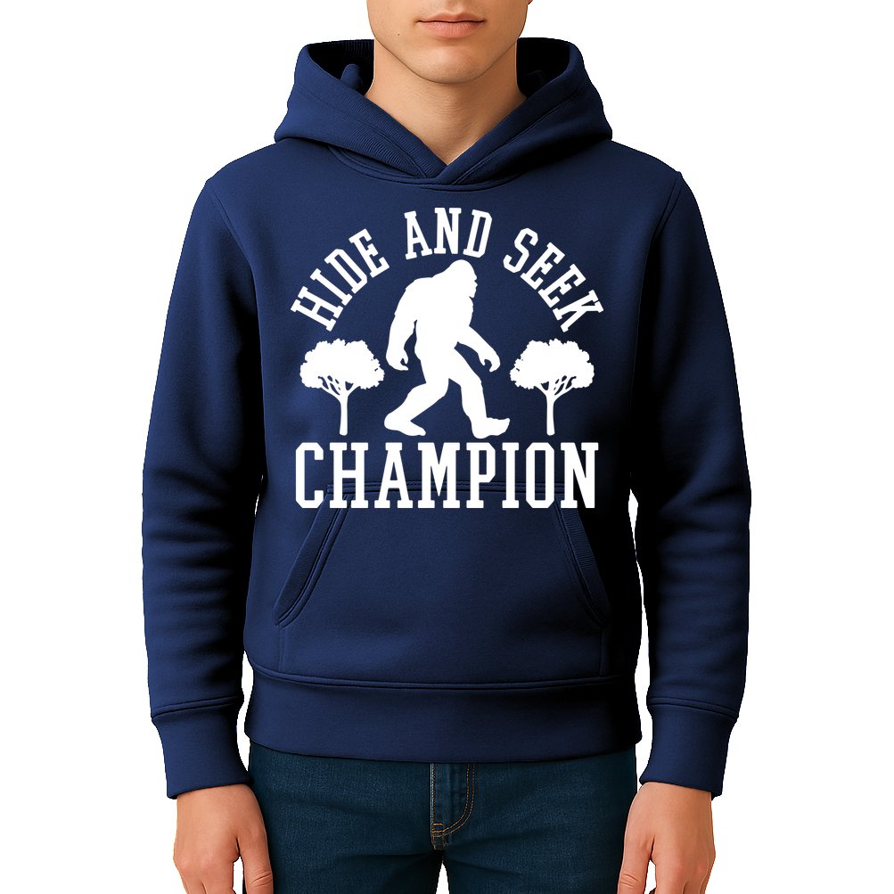 Bigfoot Hide And Seek Champion Kids Hoodie