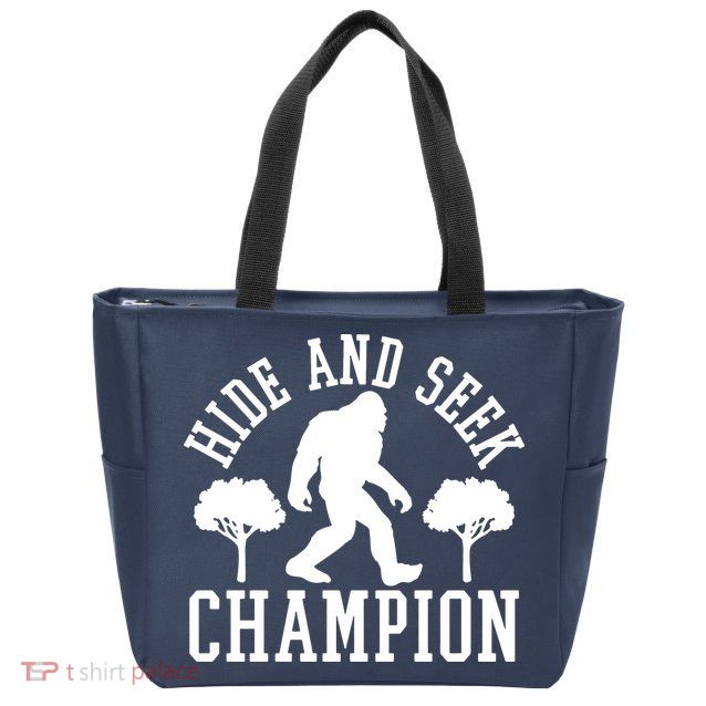 Bigfoot Hide And Seek Champion Zip Tote Bag
