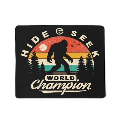 Bigfoot Hide And Seek World Champion Sasquatch Mousepad