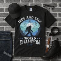 Bigfoo Hide And Seek, Bigfoot Hide And Seek Champion Tall T-Shirt