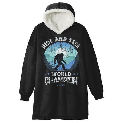 Bigfoo Hide And Seek, Bigfoot Hide And Seek Champion Hooded Wearable Blanket