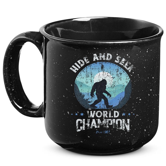 Bigfoo Hide And Seek, Bigfoot Hide And Seek Champion 15oz Campfire Ceramic Mug