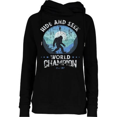 Bigfoo Hide And Seek, Bigfoot Hide And Seek Champion Womens Funnel Neck Pullover Hood