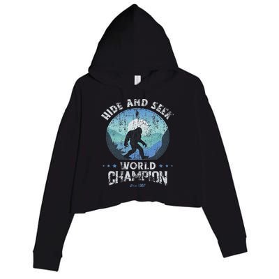 Bigfoo Hide And Seek, Bigfoot Hide And Seek Champion Crop Fleece Hoodie