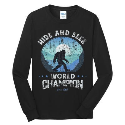 Bigfoo Hide And Seek, Bigfoot Hide And Seek Champion Tall Long Sleeve T-Shirt