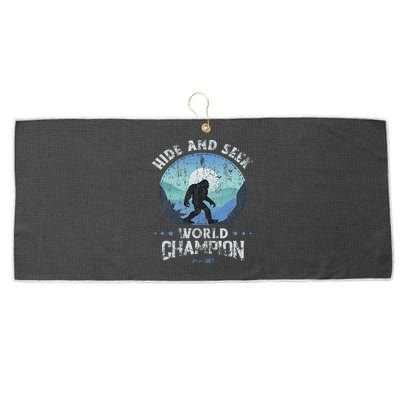 Bigfoo Hide And Seek, Bigfoot Hide And Seek Champion Large Microfiber Waffle Golf Towel