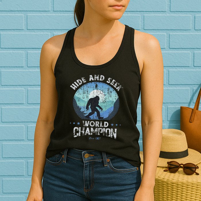 Bigfoo Hide And Seek, Bigfoot Hide And Seek Champion Womens Tank Top