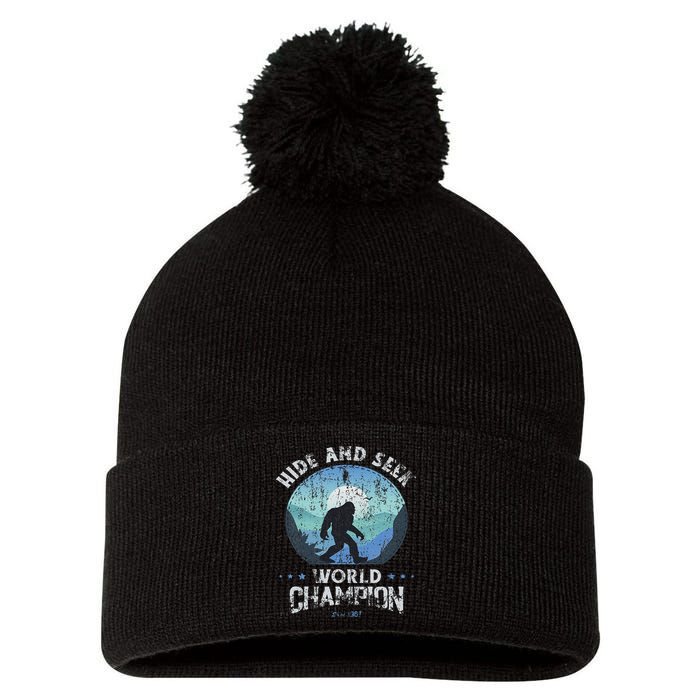 Bigfoo Hide And Seek, Bigfoot Hide And Seek Champion Pom Pom 12in Knit Beanie