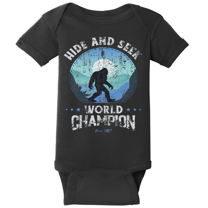 Bigfoo Hide And Seek, Bigfoot Hide And Seek Champion Baby Bodysuit