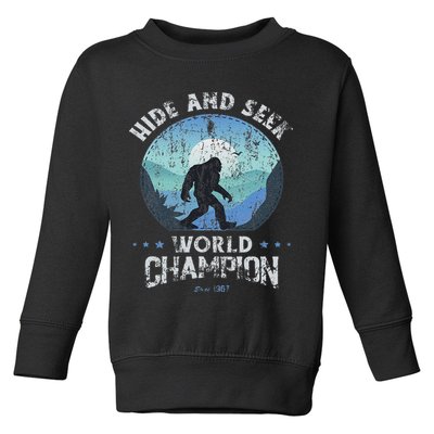 Bigfoo Hide And Seek, Bigfoot Hide And Seek Champion Toddler Sweatshirt
