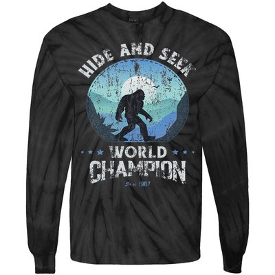 Bigfoo Hide And Seek, Bigfoot Hide And Seek Champion Tie-Dye Long Sleeve Shirt