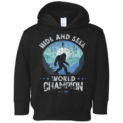 Bigfoo Hide And Seek, Bigfoot Hide And Seek Champion Toddler Hoodie