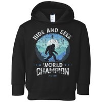 Bigfoo Hide And Seek, Bigfoot Hide And Seek Champion Toddler Hoodie