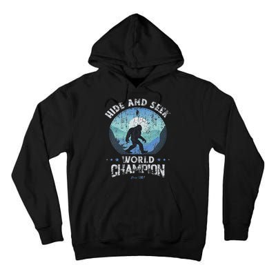 Bigfoo Hide And Seek, Bigfoot Hide And Seek Champion Tall Hoodie
