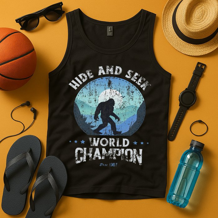Bigfoo Hide And Seek, Bigfoot Hide And Seek Champion Tank Top