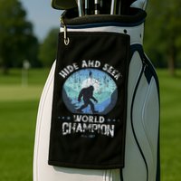 Bigfoo Hide And Seek, Bigfoot Hide And Seek Champion Golf Towel