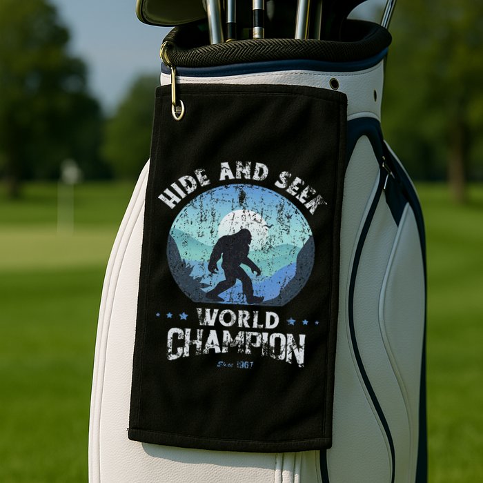 Bigfoo Hide And Seek, Bigfoot Hide And Seek Champion Golf Towel