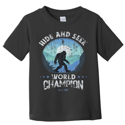 Bigfoo Hide And Seek, Bigfoot Hide And Seek Champion Toddler T-Shirt