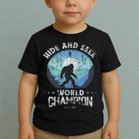 Bigfoo Hide And Seek, Bigfoot Hide And Seek Champion Toddler T-Shirt