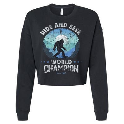 Bigfoo Hide And Seek, Bigfoot Hide And Seek Champion Cropped Pullover Crew