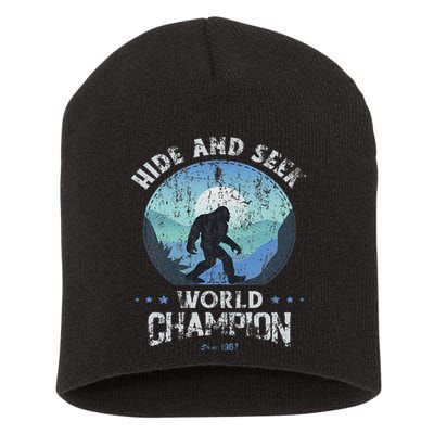 Bigfoo Hide And Seek, Bigfoot Hide And Seek Champion Short Acrylic Beanie