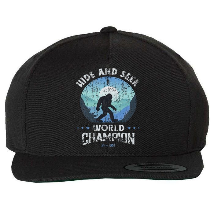 Bigfoo Hide And Seek, Bigfoot Hide And Seek Champion Wool Snapback Cap