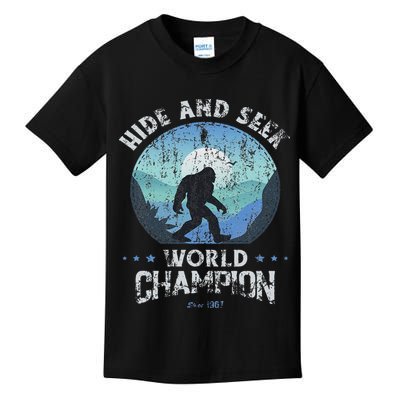 Bigfoo Hide And Seek, Bigfoot Hide And Seek Champion Kids T-Shirt