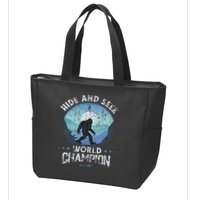 Bigfoo Hide And Seek, Bigfoot Hide And Seek Champion Zip Tote Bag
